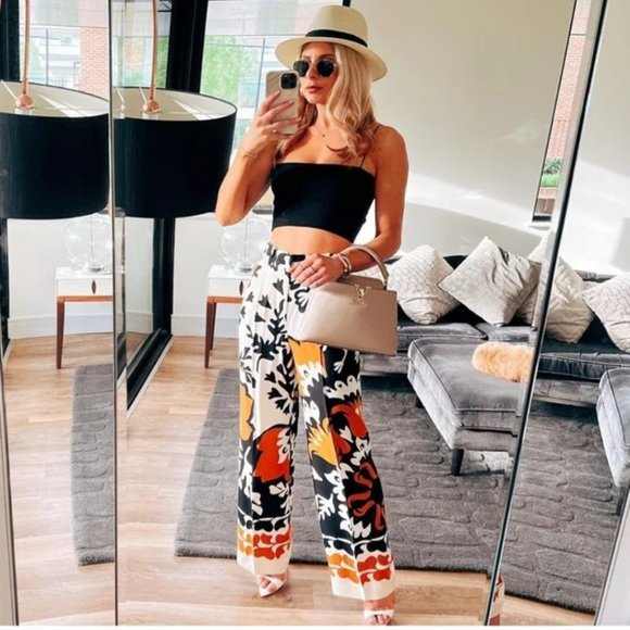 Zara Printed Pants - Picture 4 of 9